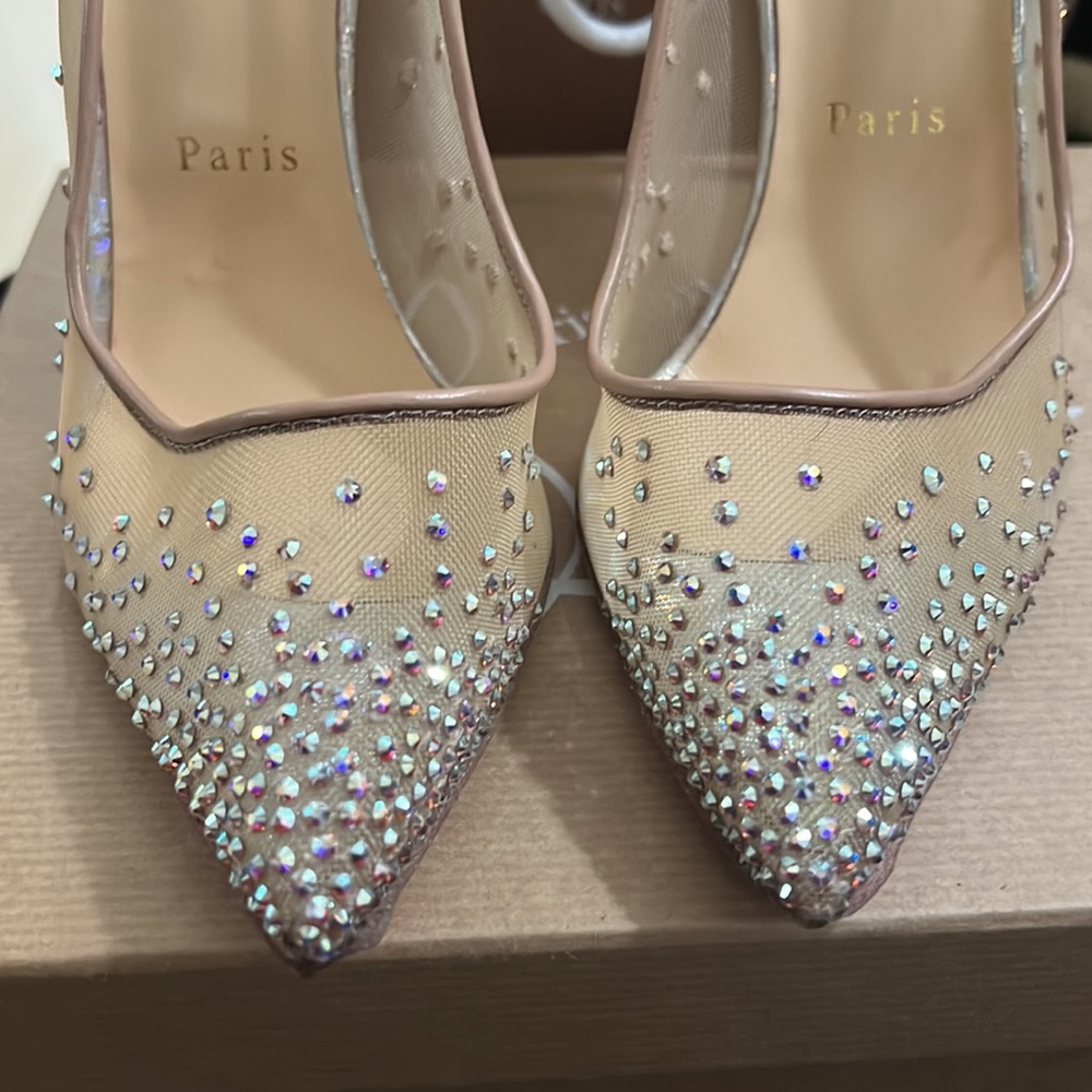 Christian Louboutin Follies Strass 100 W220 - Picture 5 of 6